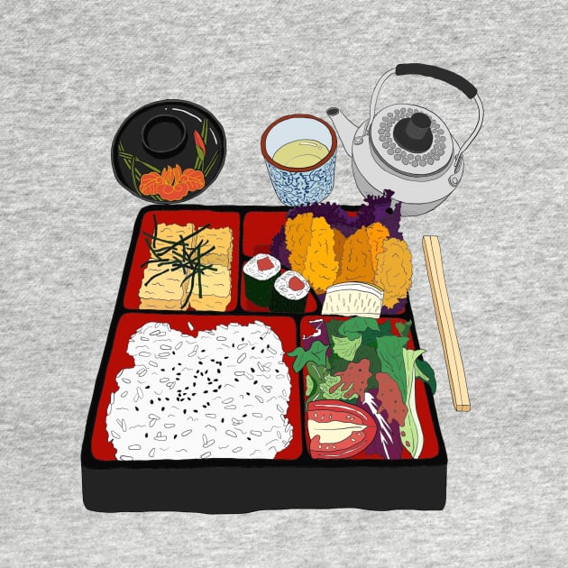 Japanese Bento Box by lamaisondulapino